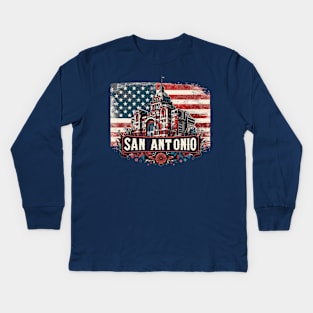 San Antonio City Kids Long Sleeve T-Shirt